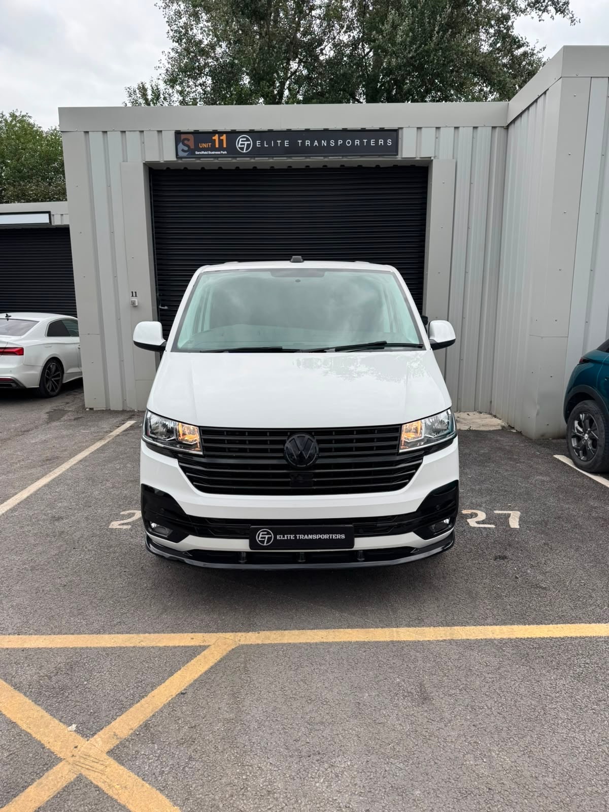 2021 VW Transporter T6.1 Candy White — rear three-quarter